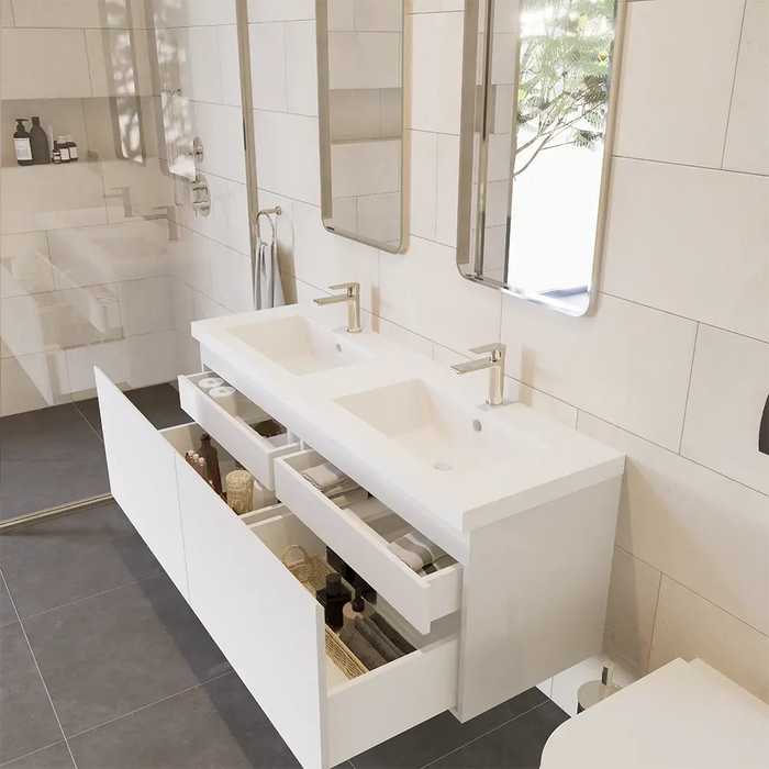 Alya Prato Double Wall Mount Bathroom Vanity