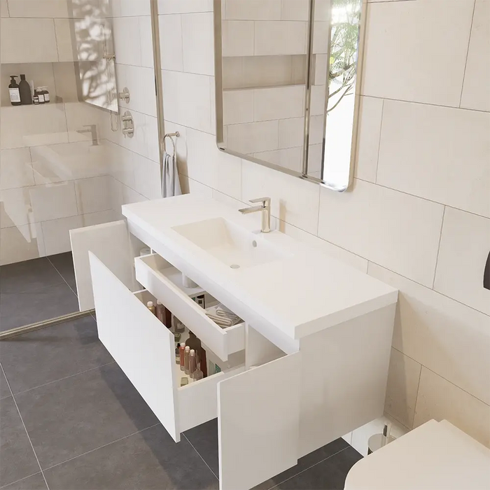 Alya Prato Single Wall Mount Bathroom Vanity