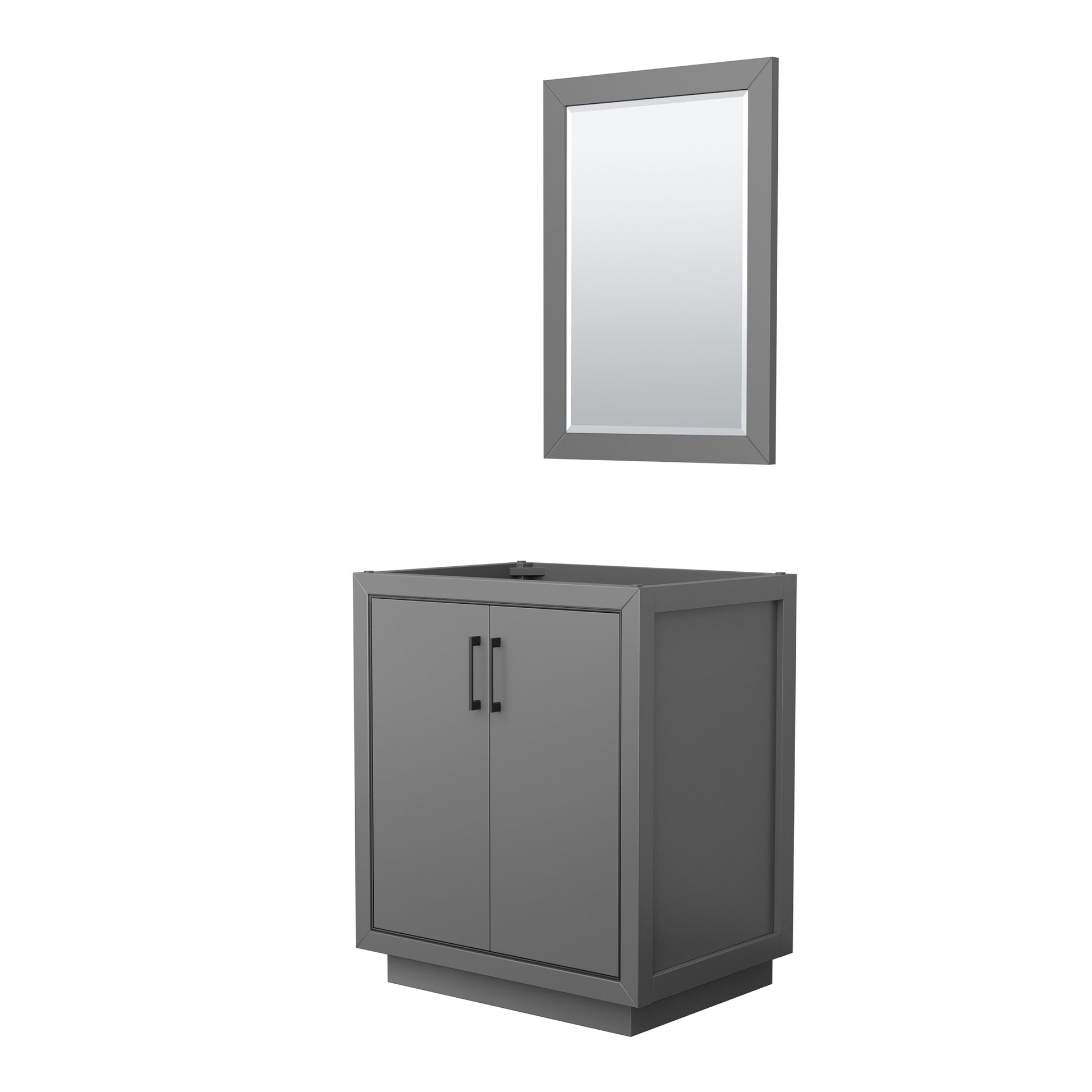 
  
  Icon Single Sink Vanity, Base-Only, No Sink, Optional Trim and Mirror
  
