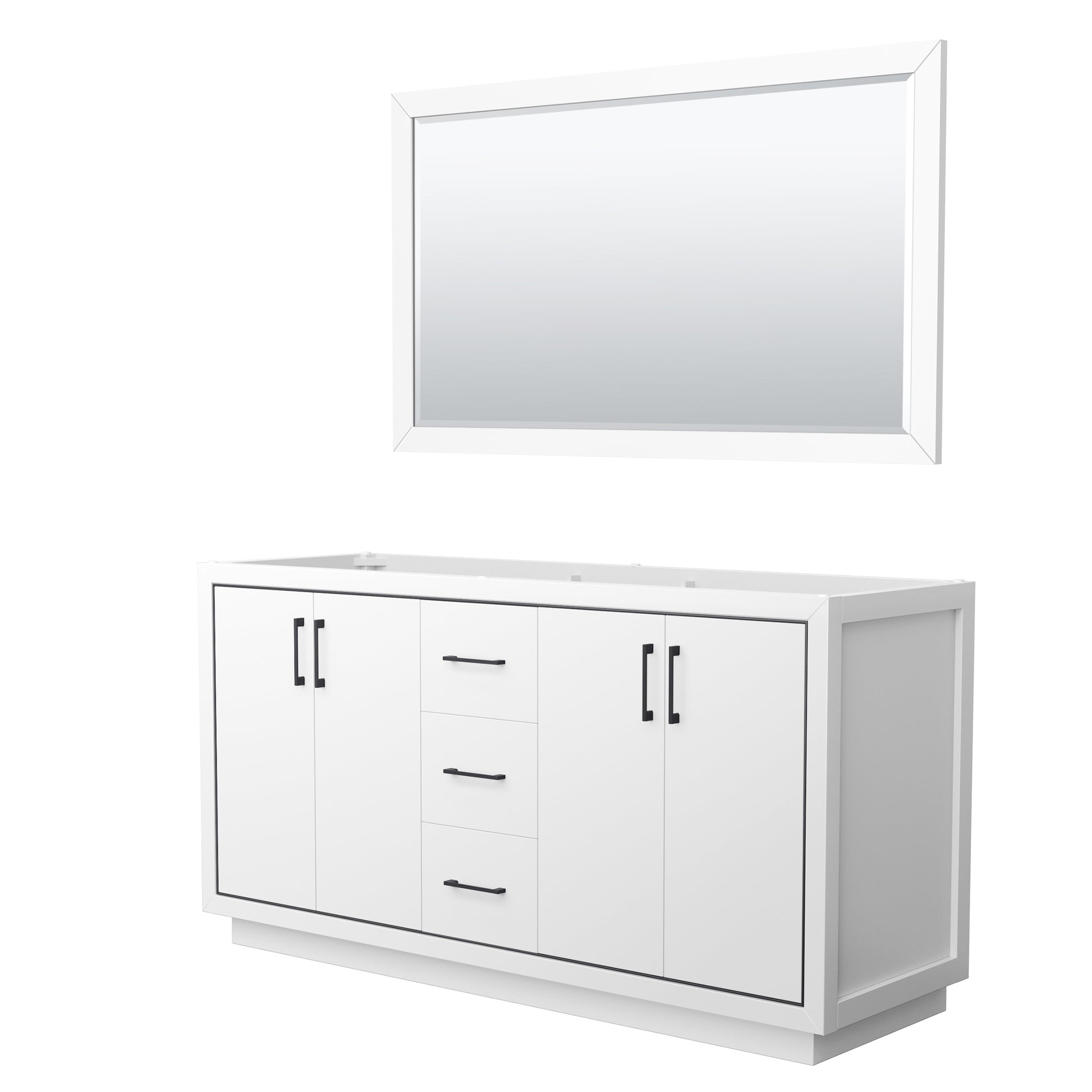 
  
  Icon Double Sink Vanity, Base-Only, Optional Trim and Mirror
  
