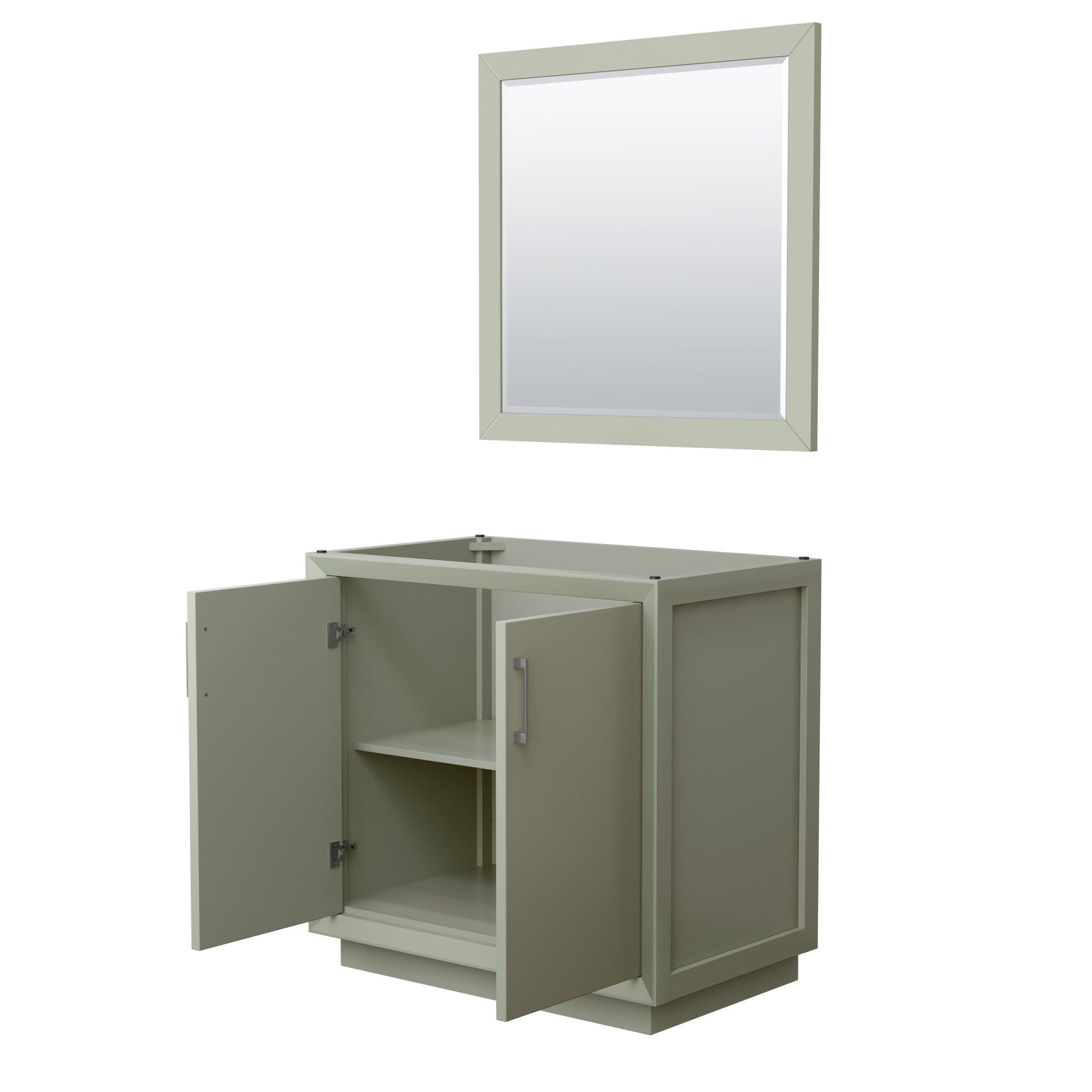 
  
  Strada Single Sink Vanity, Base-Only, Optional Trim and Mirror
  
