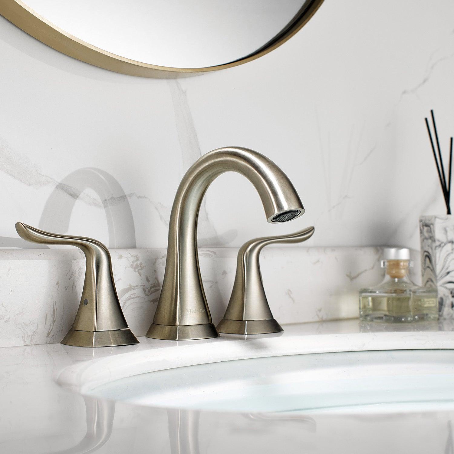 Vinnova Beverly Two-Handle 8-Inch Widespread Bathroom Faucet - Sea & Stone Bath