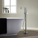 Vinnova Delara Freestanding Chrome Tub Faucet with Hand Shower - Sea & Stone Bath