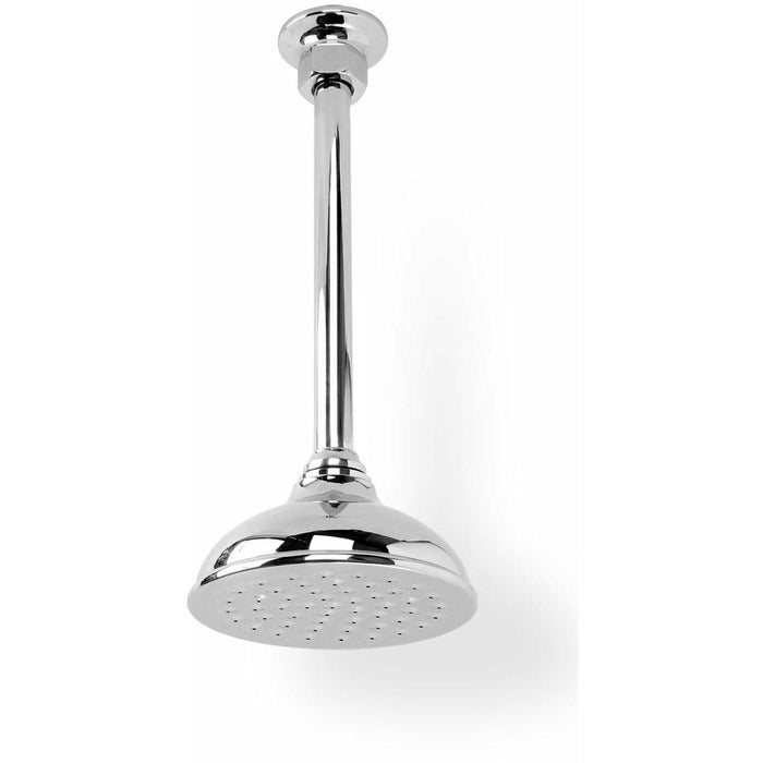 BARBER WILSONS COMPLETE MASTERCRAFT CONCEALED CEILING MOUNT 32" SHOWER ARM/5" HEAD AND COMPRESSION FITTING (ADJUSTABLE ON SITE) - Sea & Stone Bath