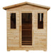 SunRay Grandby 3 Person Outdoor Sauna w/ Ceramic Heater - Sea & Stone Bath