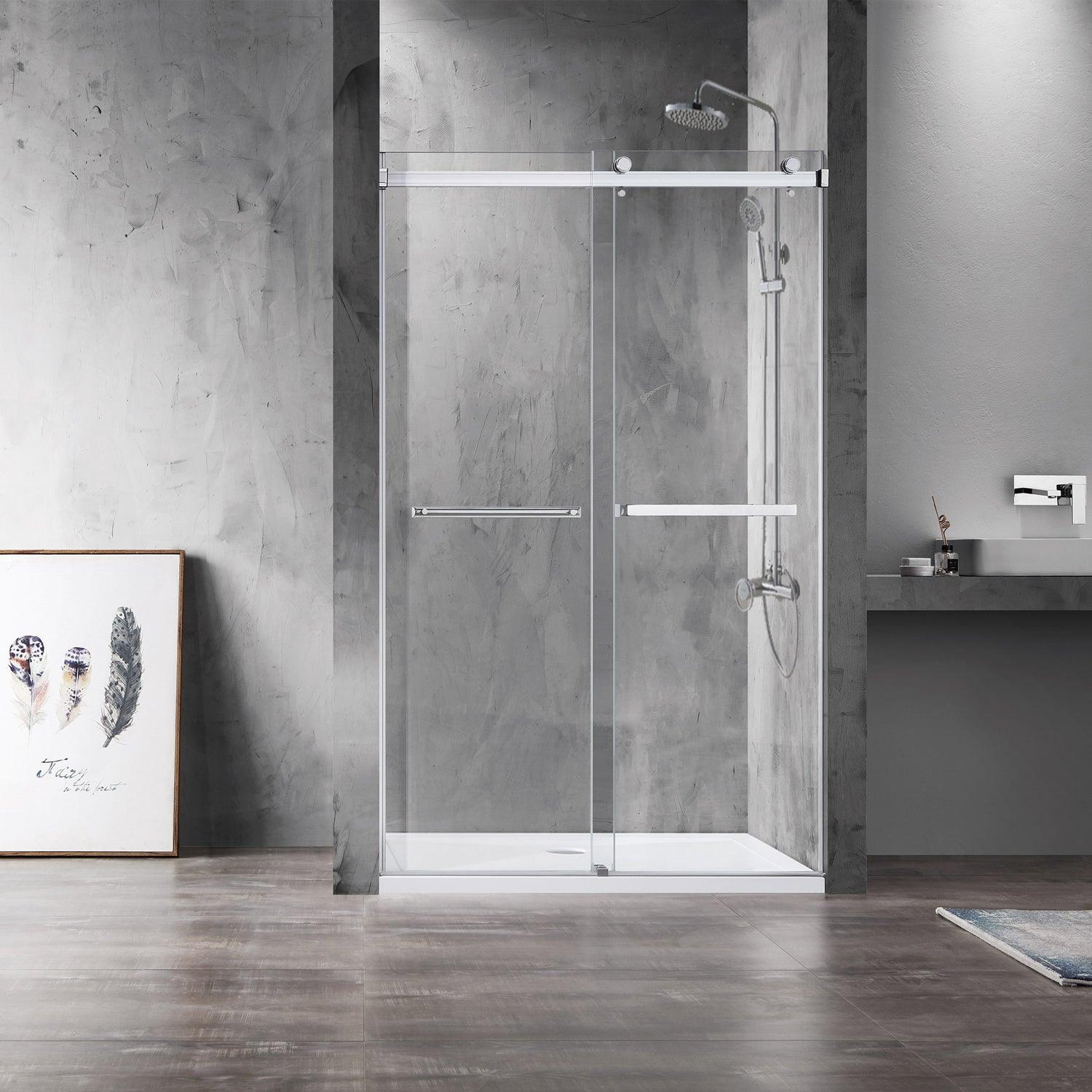 Vinnova Spezia Double Sliding Frameless Shower Door - Sea & Stone Bath