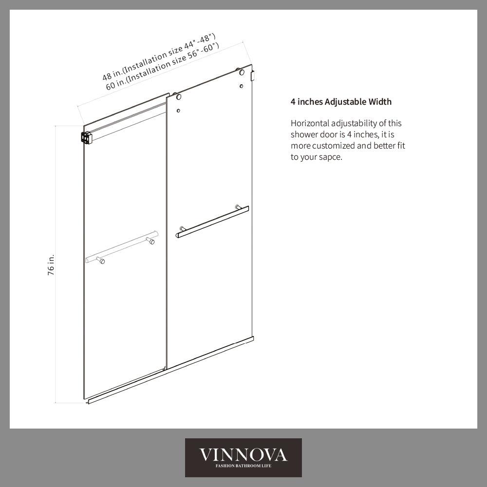 
  
  Vinnova Spezia Rectangle Double Sliding Frameless Shower Enclosure
  
