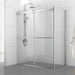 Vinnova Spezia Rectangle Double Sliding Frameless Shower Enclosure - Sea & Stone Bath