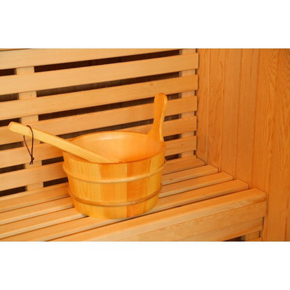 SunRay Rockledge 2 Person Luxury Traditional Sauna - Sea & Stone Bath