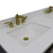 Bellaterra Trento 61" Double Sink Vanity with Black/Gray/White Top and Rectangle Sink - Sea & Stone Bath