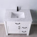 Altair Maribella Single Bathroom Vanity Set with Carrara White Marble Countertop Optional Mirror - Sea & Stone Bath