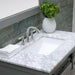 Altair Kinsley Single Bathroom Vanity Set with Carrara White Marble Countertop, Optional Mirror - Sea & Stone Bath