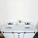 Altair Kinsley 72" Double Bathroom Vanity Set in White and Carrara White Marble Countertop, Optional Mirror - Sea & Stone Bath
