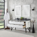 Altair Helios Double Bathroom Vanity with Composite Stone Countertop and Optional Mirror - Sea & Stone Bath