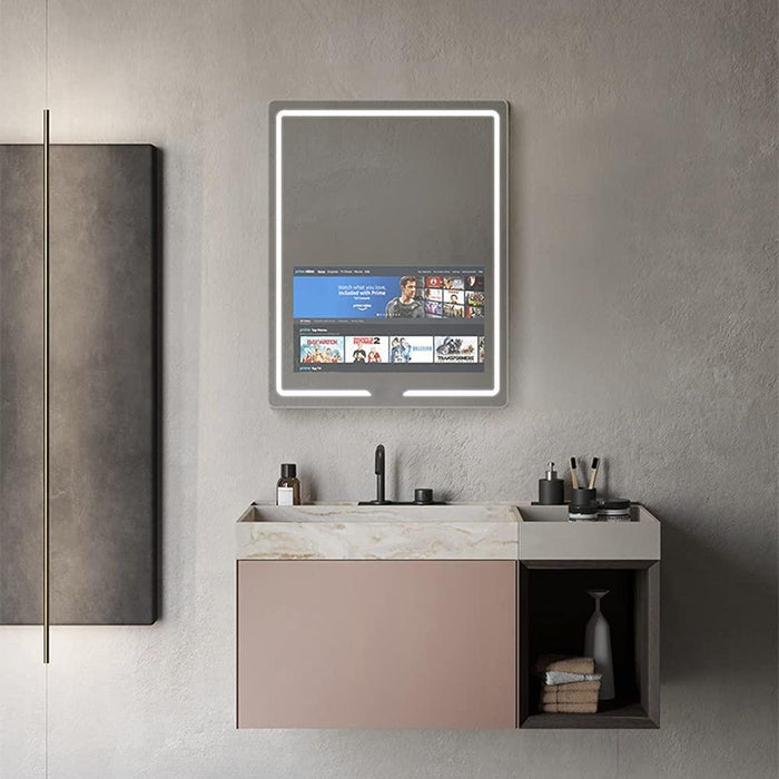 Aquadom Vision Smart LED Lighted Bathroom Mirrors with Built-in TVs - Sea & Stone Bath
