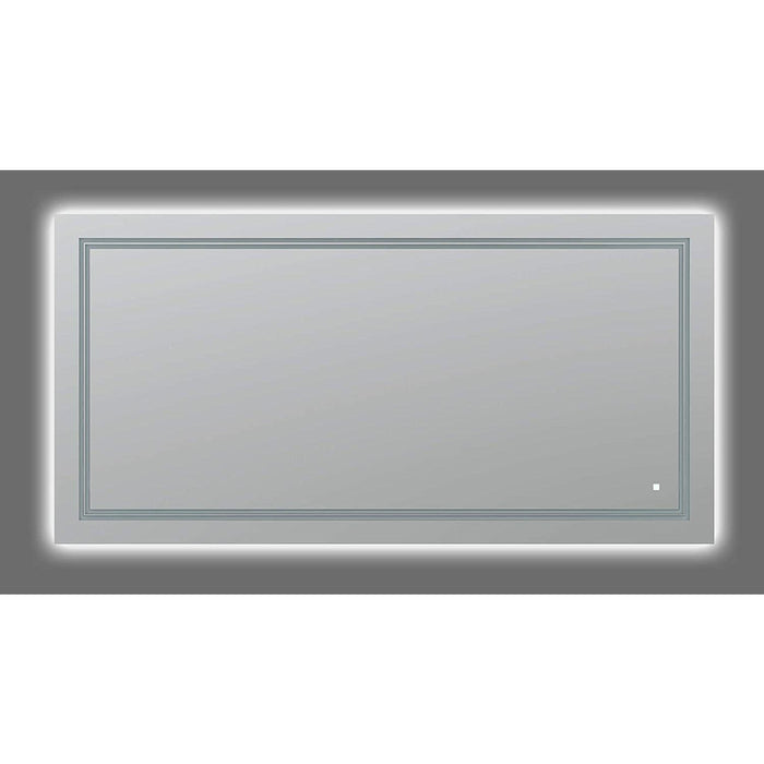 Aquadom SOHO Ultra-Slim Frame LED Lighted Bathroom Mirror with Defogger - Sea & Stone Bath