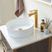 Vinnova Murcia Single Sink Bath Vanity in Suleiman Oak with White Composite Grain Stone Countertop and Optional Mirror - Sea & Stone Bath