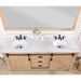 Vinnova Cortes Double Sink Bath Vanity with White Composite Countertop and Optional Mirror - Sea & Stone Bath