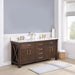 Vinnova Viella Double Sink Bath Vanity with White Composite Countertop and Optional Mirror - Sea & Stone Bath