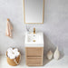 Vinnova Huesca Single Sink Bath Vanity with Composite Integral Squar