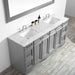 Vinnova Naples Vanity with Carrara White Marble Countertop - Sea & Stone Bath