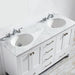 Vinnova Gela Double Vanity with Carrara White Marble Countertop - Sea & Stone Bath
