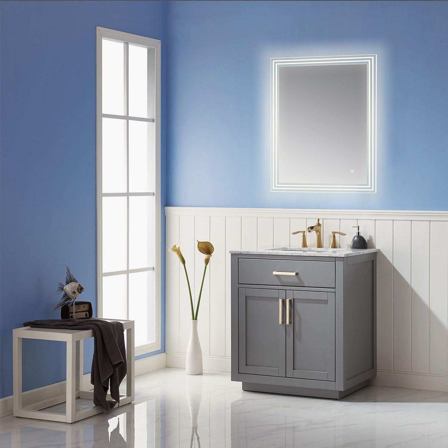 
  
  Altair Livorno Rectangle Frameless Modern LED Bathroom Vanity Mirror
  
