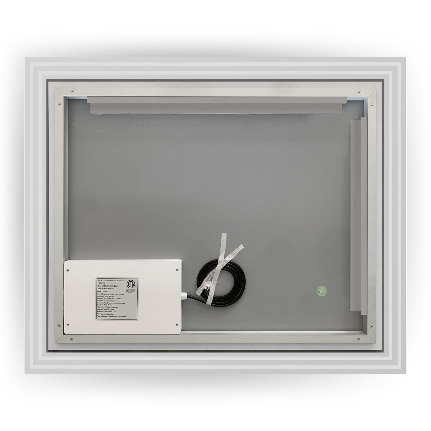 
  
  Altair Livorno Rectangle Frameless Modern LED Bathroom Vanity Mirror
  
