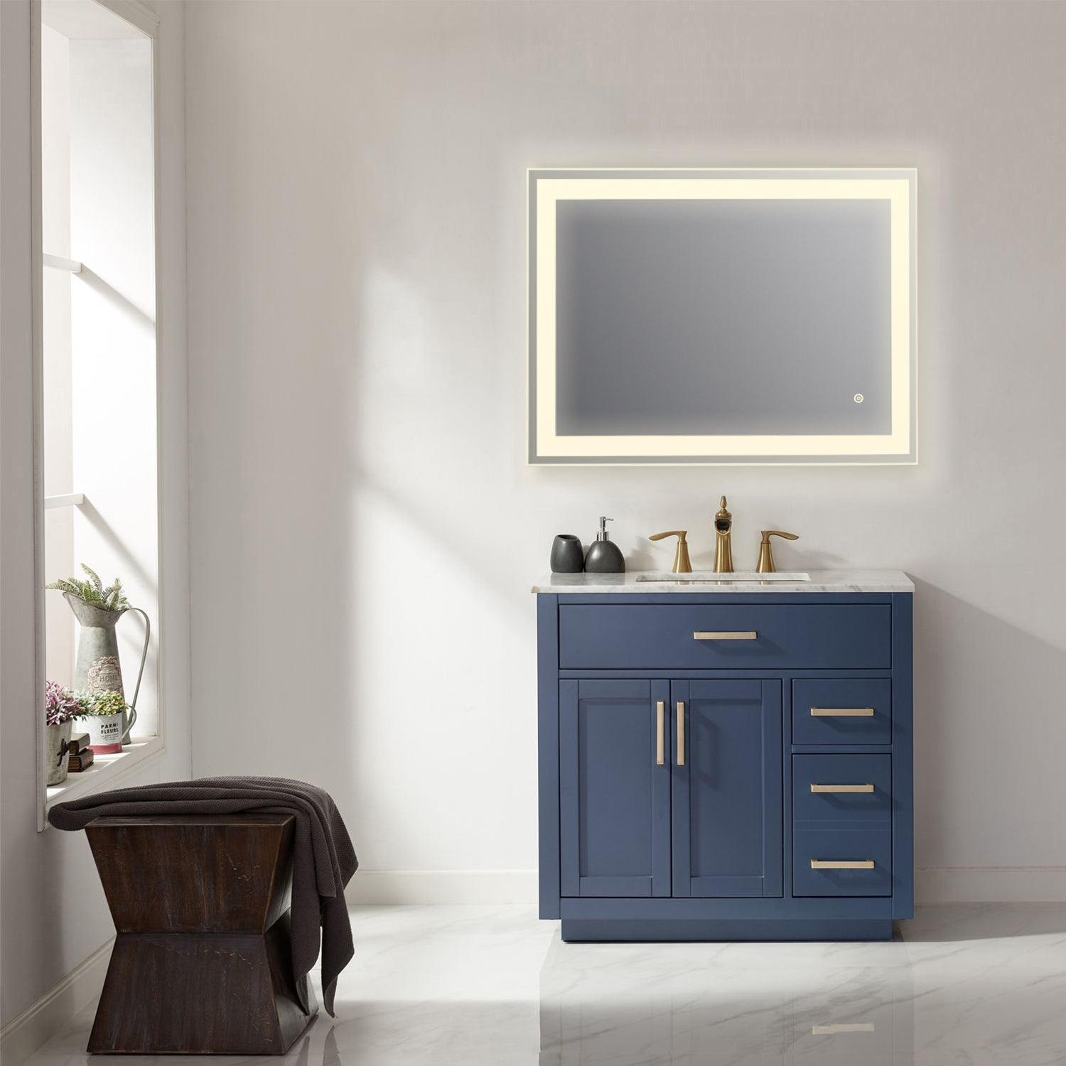 
  
  Altair Genova Rectangle Frameless Modern LED Bathroom Vanity Mirror
  
