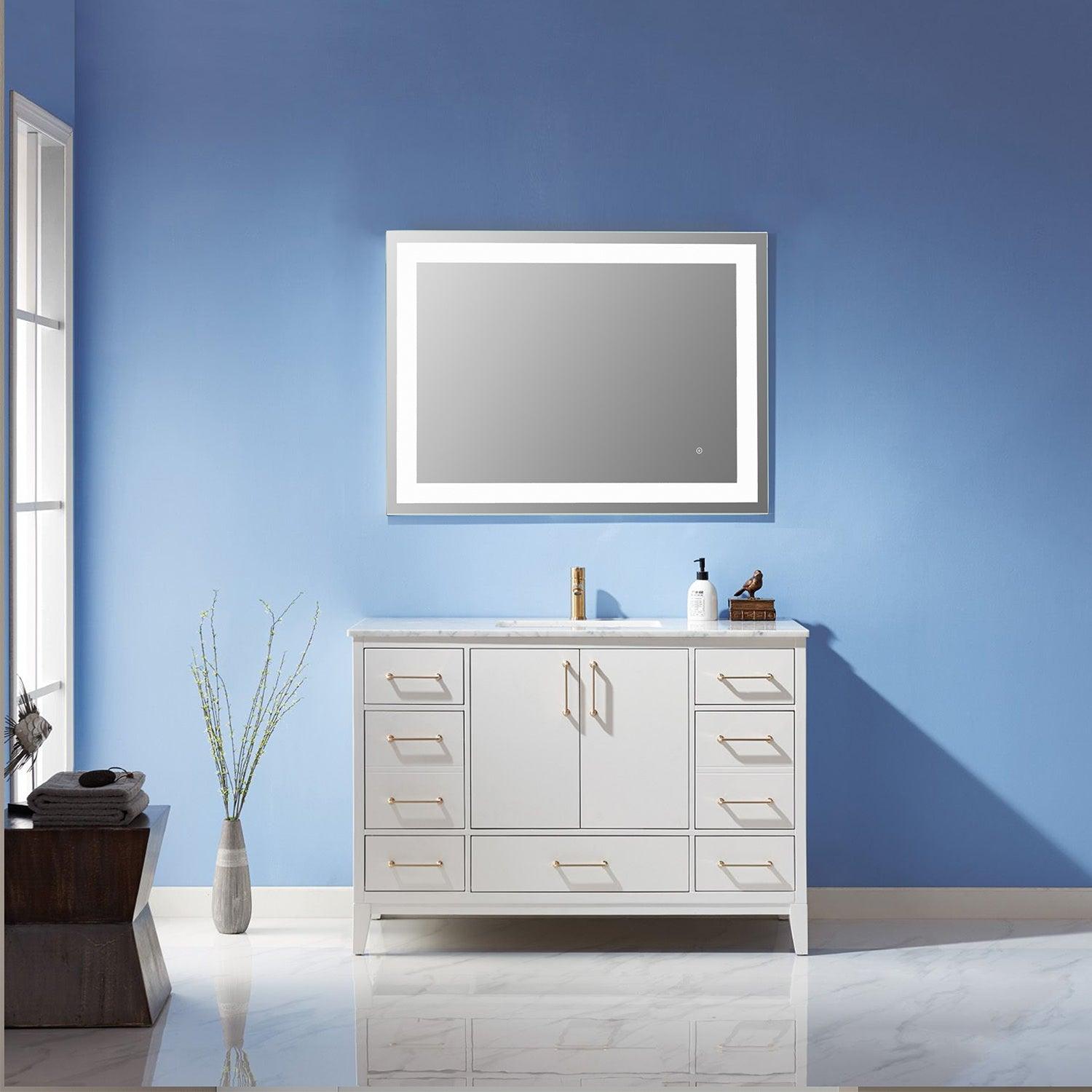 
  
  Altair Genova Rectangle Frameless Modern LED Bathroom Vanity Mirror
  
