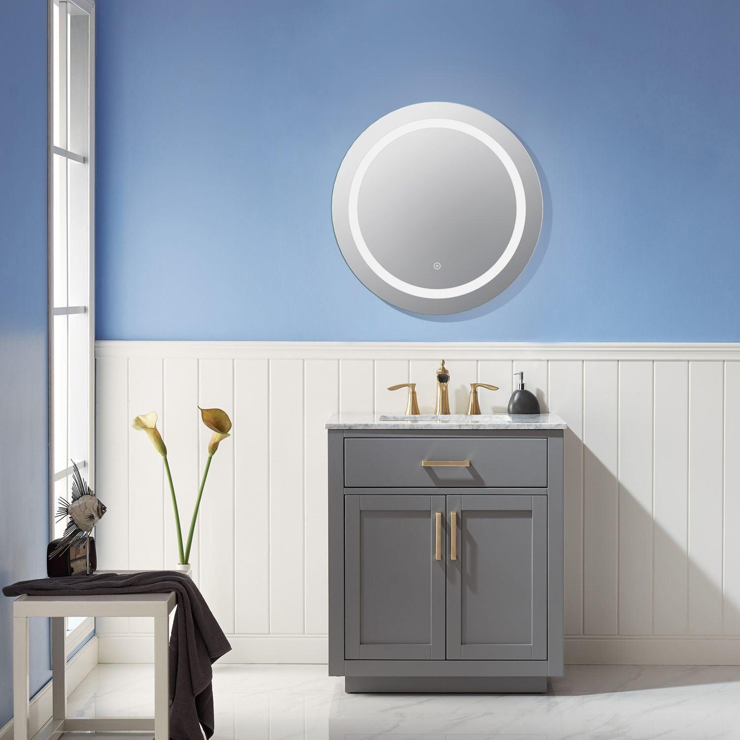
  
  Altair Padova Round  Frameless Modern LED Bathroom Vanity Mirror
  
