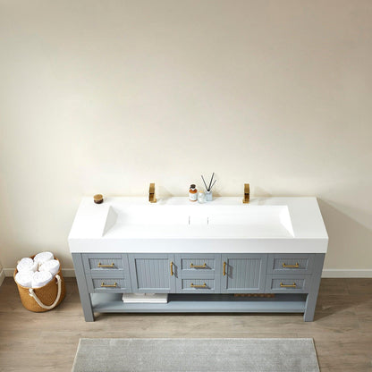 Vinnova Pavia Double Vanity with Acrylic under-mount Sink - Sea & Stone Bath