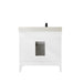 Vinnova Sevilla Single Vanity with White Composite Stone Countertop and Farmhouse Sink - Sea & Stone Bath