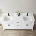 Vinnova Sevilla Double Vanity with White Composite Stone Countertop and Farmhouse Sink - Sea & Stone Bath