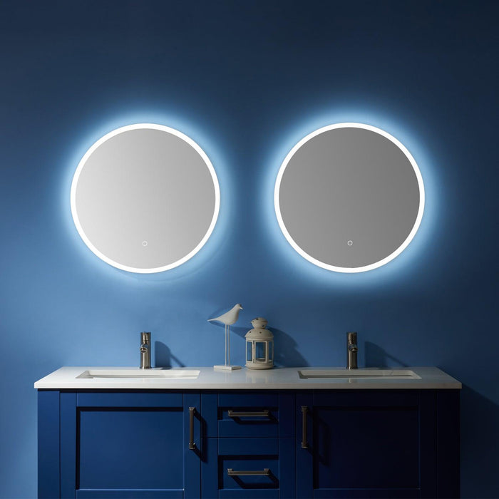 Vinnova Century Frameless Lighted Round Bathroom Mirror - Sea & Stone Bath