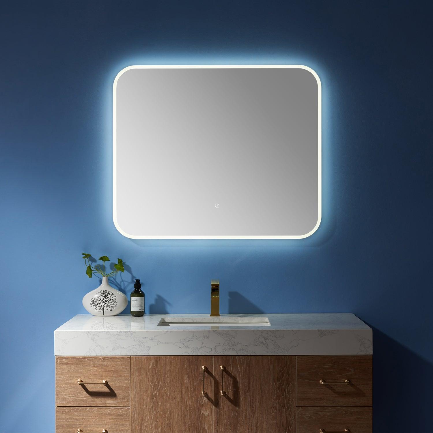 Vinnova Solara Wall Mounted LED Bathroom Mirror - Sea & Stone Bath