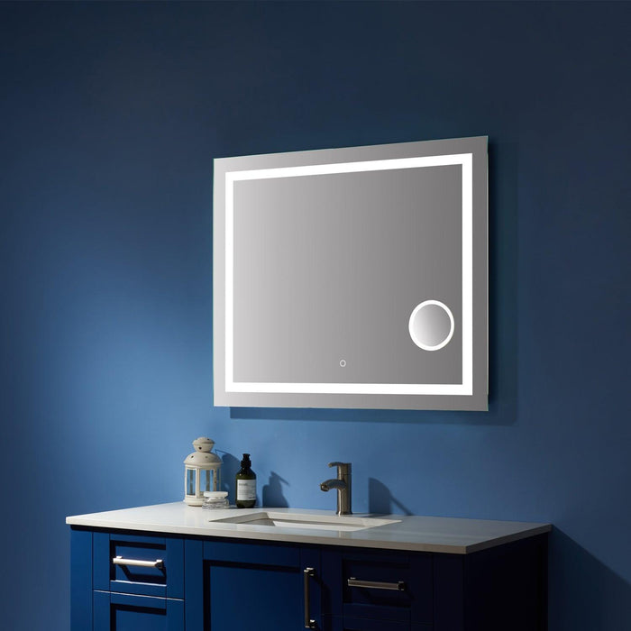 Vinnova Astra Lighted Impressions Frameless LED Wall Mirror - Sea & Stone Bath