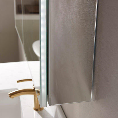 Vinnova Perma Rectangle Frameless Lighted Medicine Cabinet Wall Mounted Mirror - Sea & Stone Bath