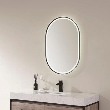 Vinnova Grande Oval LED Lighted Accent Bathroom/Vanity Wall Mirror - Sea & Stone Bath