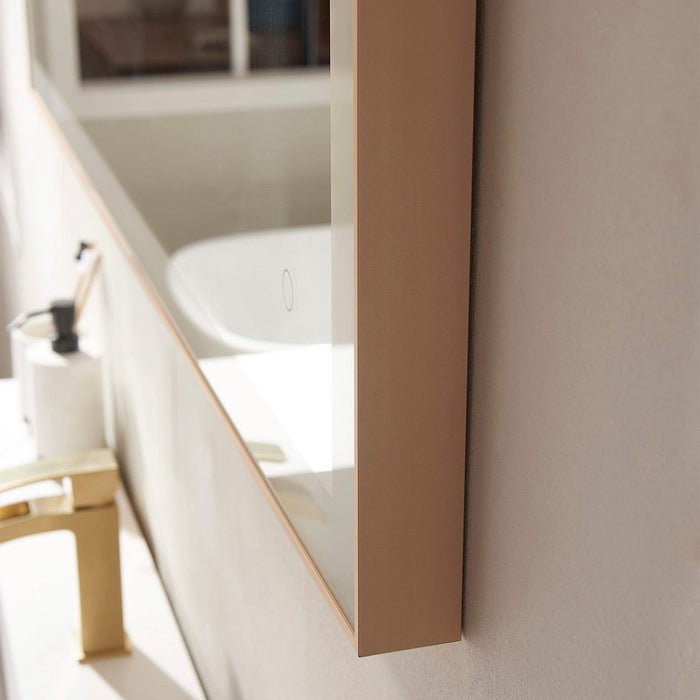 Vinnova Benevento Rectangle LED Lighted Accent Bathroom/Vanity Wall Mirror - Sea & Stone Bath