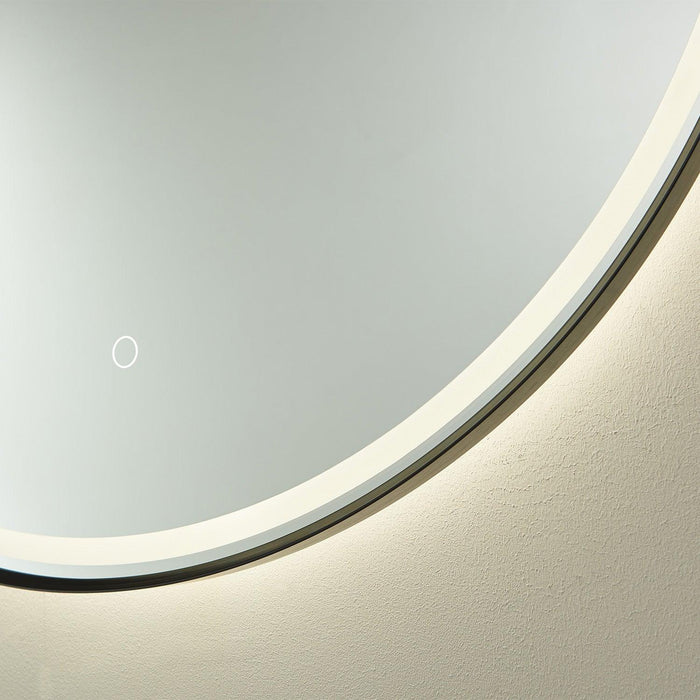 Vinnova Campobasso Round LED Lighted Accent Bathroom/Vanity Wall Mirror - Sea & Stone Bath