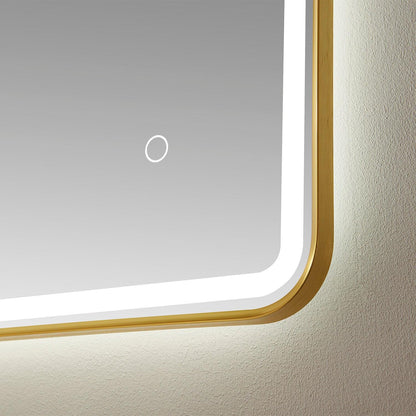 Vinnova Piceno Rectangle LED Lighted Accent Bathroom/Vanity Wall Mirror - Sea & Stone Bath