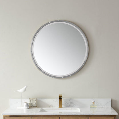 Vinnova Cuneo Circle Bathroom/Vanity Brushed Gold framed Wall Mirror - Sea & Stone Bath