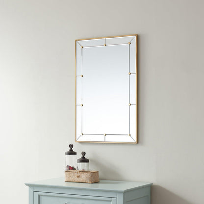 Vinnova Bergamo Rectangular Bathroom/Vanity Brushed Gold framed Wall Mirror - Sea & Stone Bath