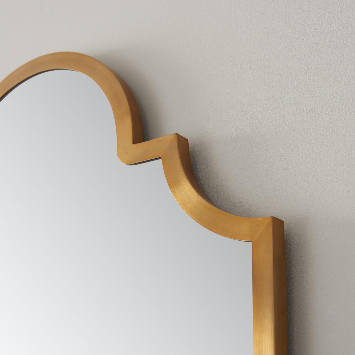 
  
  Vinnova Sasso Irregular Bathroom/Vanity Brushed Gold framed Wall Mirror
  

