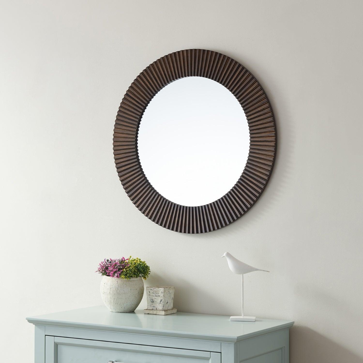 Vinnova Vercelli Circle Bathroom/Vanity Metallic Bronze framed Wall Mirror - Sea & Stone Bath