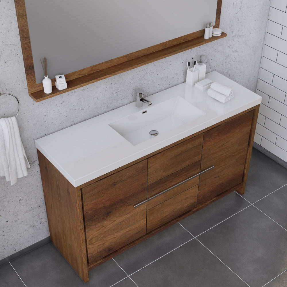 Alya Bath Sortino 60" Single Bathroom Vanity