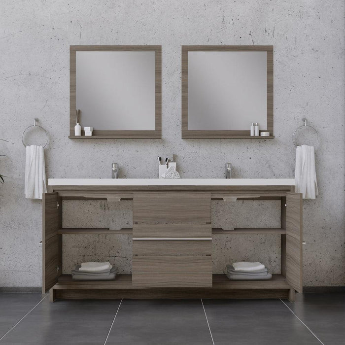 Alya Bath Sortino Double Bathroom Vanity, Optional Mirror - Sea & Stone Bath