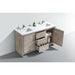 KubeBath Dolce Double Sink Modern Bathroom Vanity with White Quartz Counter-Top - Sea & Stone Bath
