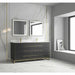 Alma Barsalona 72" Double Bathroom Vanity Dawn grey , Golden Brass Hardware - Sea & Stone Bath